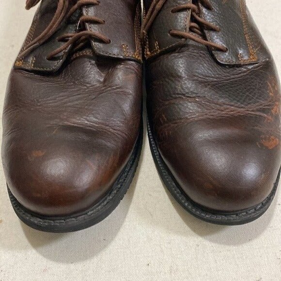 Timberland Mens oxford orthopedic Vintge lace up Brown Leather 13 Casual Y2k - Picture 2 of 11